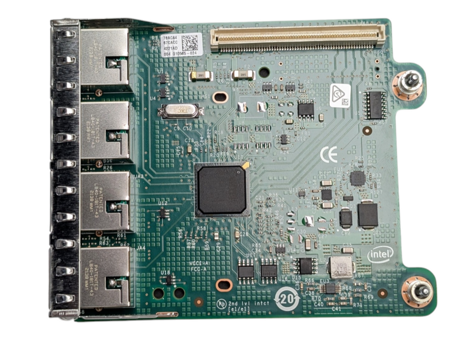 Dell 0R1XFC Quad Port Gigabit Ethernet Card R1XFC R620 R720 R820 Q-