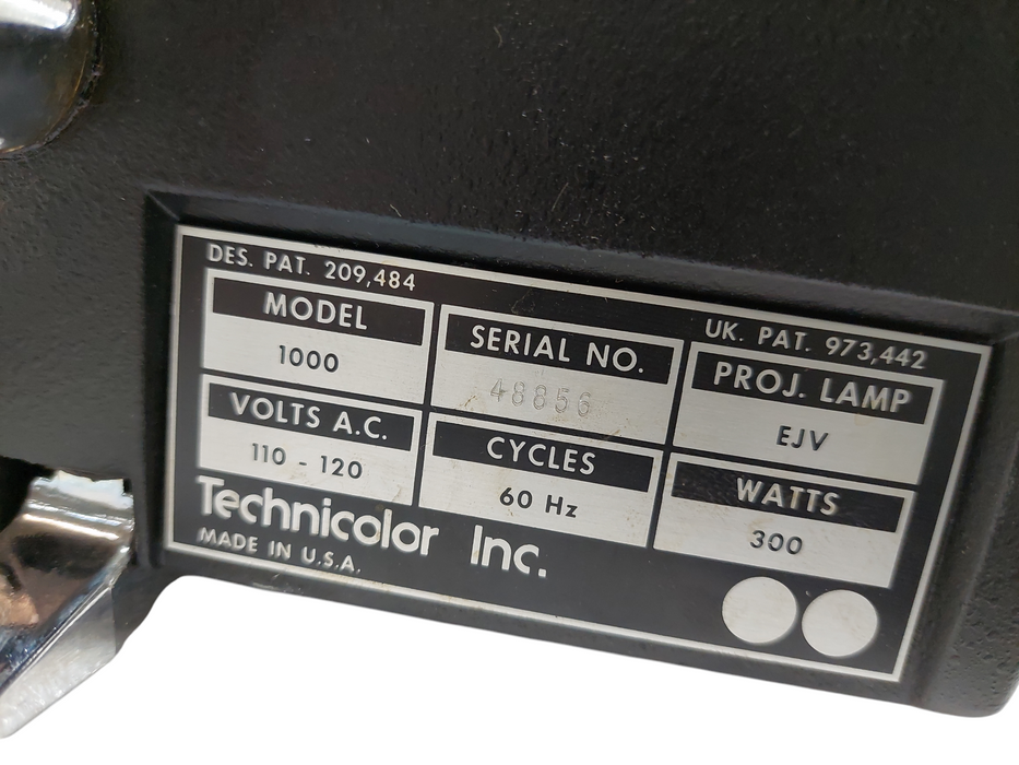 Vintage Technicolor 1000 8mm Film Tape Cartridge Projector Super Technor  =