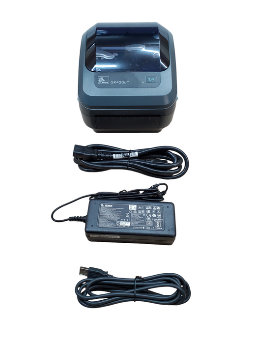 Zebra GK420d Thermal Printer | GK42-202510-000 | w/ Power adapter