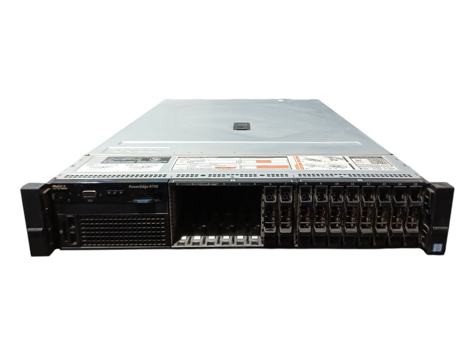Dell PE R730 16x2.5", Xeon E5-2620v3, 16GB DDR4, H730Mini, No HDD, 2x 750W