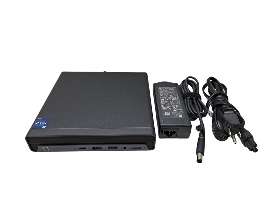 HP Elite Mini 800 G9 Desktop | Intel Core i5-12500T, 16GB DDR5, 256GB NVMe )