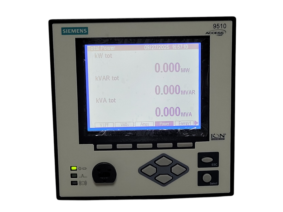Siemens 9510 DC-1156-AZZA Access Intelligent Power Meter Display Control De _