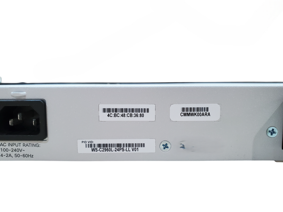 Cisco WS-C2960L-24PS-LL V01 | 24-Port Gigabit Poe+ Silent Managed Switch