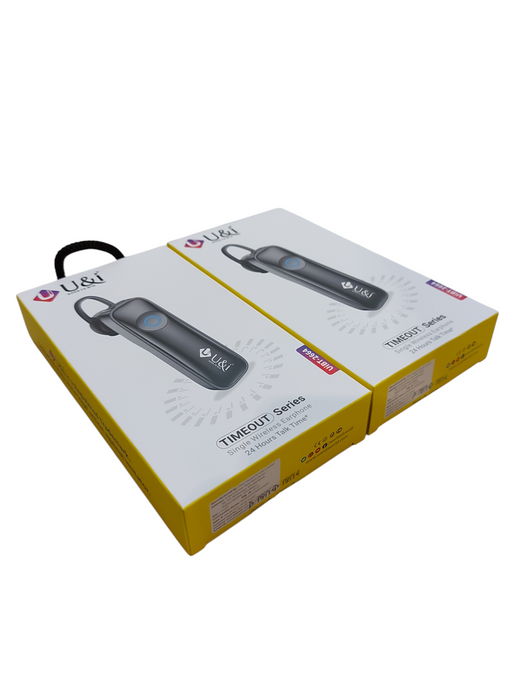 Lot of 2x U&I Single Wireless Earphone | 24 Hours Talk Time* Q