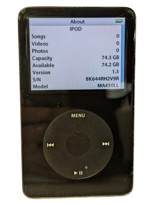 iPod Classic Special Edition U2 Click Wheel 80GB Storage READ  -