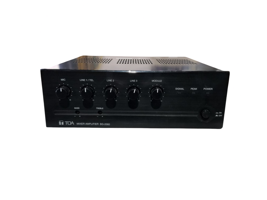 TOA BG-2060 CU Mixer Amplifier 60 Watt / 70V Commercial Audio System