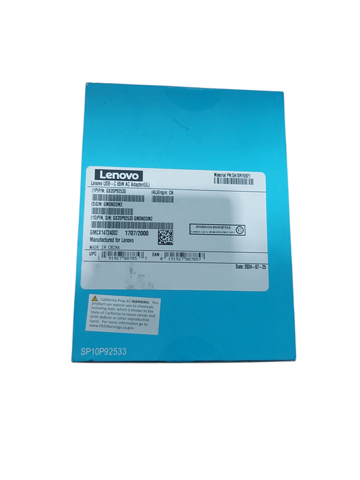 Genuine Lenovo 65w AC Charger Adapter