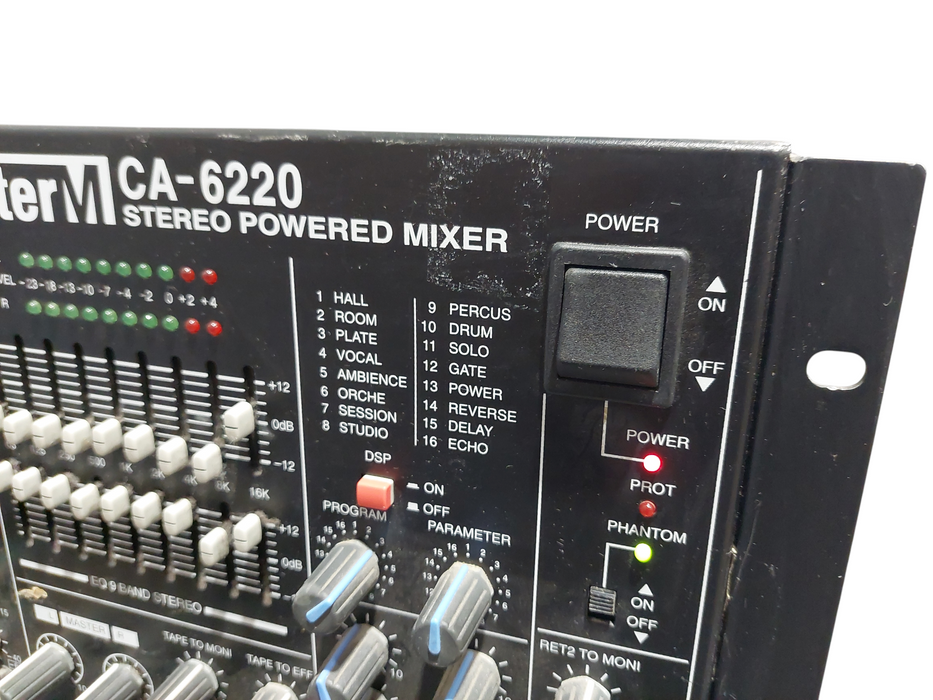 Inter M Stereo Powered Mixer Model: CA-6220 Rack Mountable  =