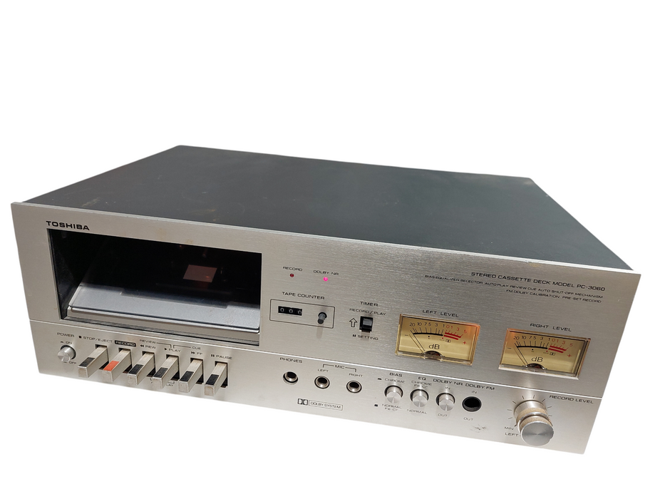 Vintage Toshiba Stereo Cassette Deck Model: PC-3060 =