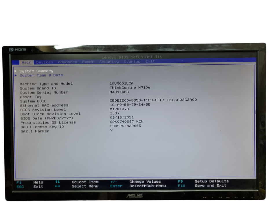 Lenovo ThinkCentre M710e SFF, i5-7400, 8GB DDR4, No HDD, No OS