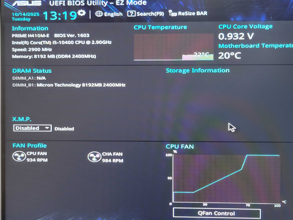 Custom/Asus Tower PC, Core I5-10400 2.90GHz, 8Gb DDR4, 450W PSU _