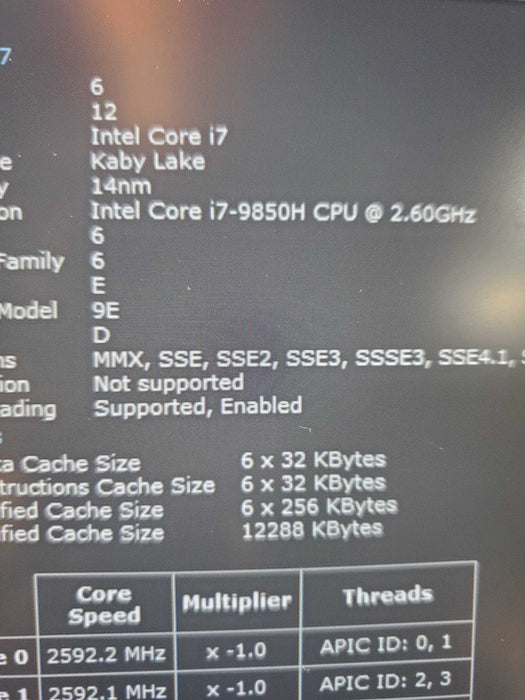 DELL Latitude 5410 Intel Core i7-98520H 32GB RAM 256GB NVMe   Lap200