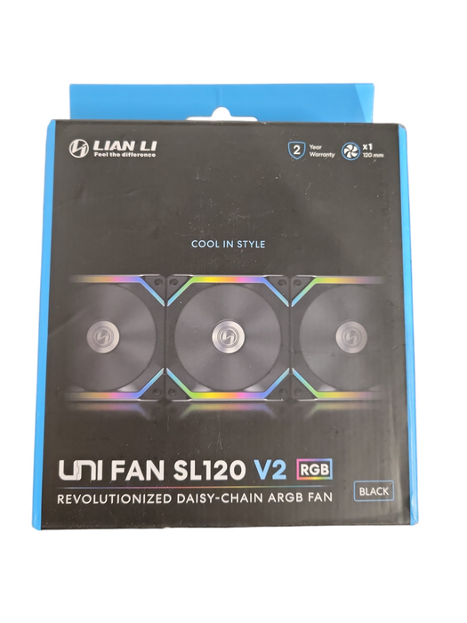 Lian Li UNI Fan SL120 v2 120mm RGB Reverse Blade Fan White !