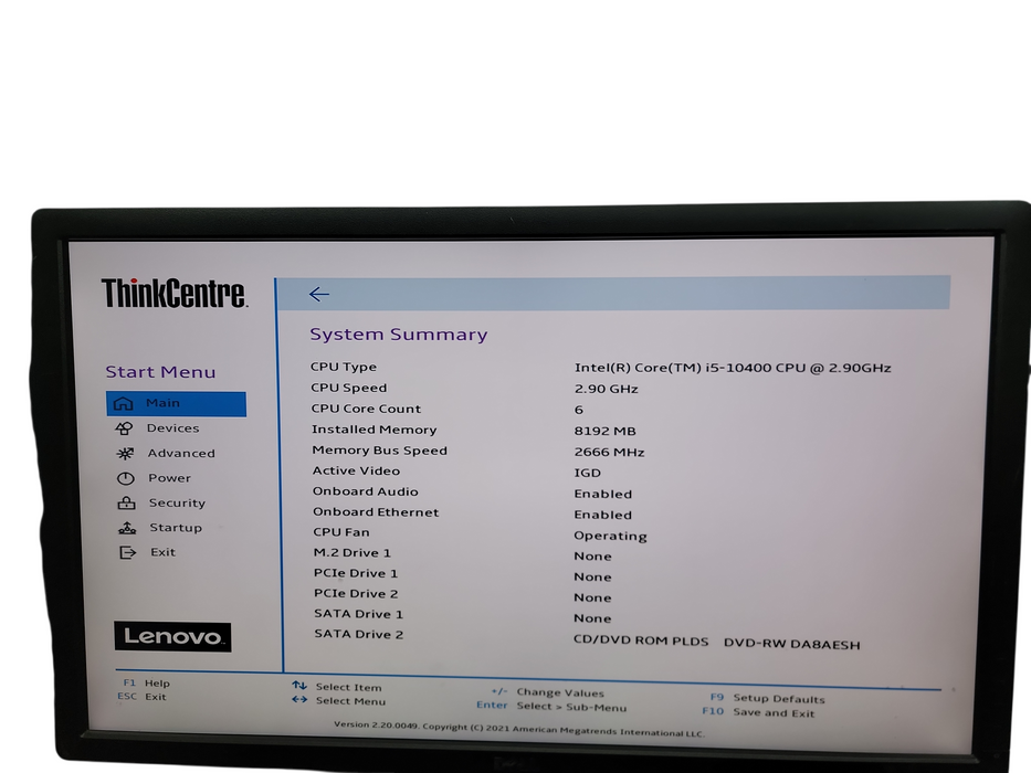 Lenovo ThinkCentre M70c SFF i5 - 10400 @ 2.90GHz 8GB DDR4 Ram No HDD