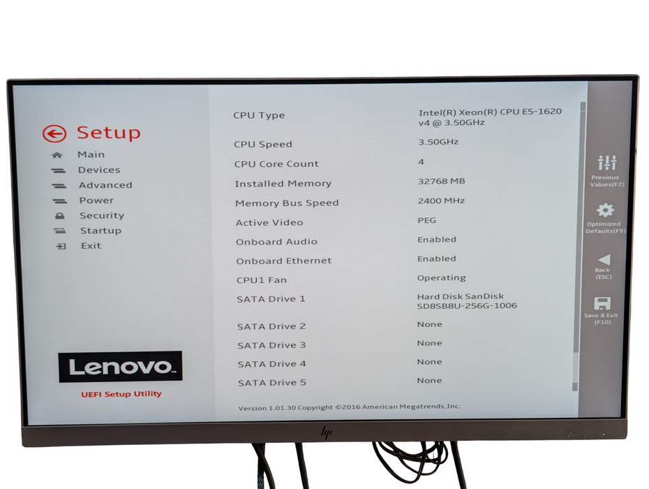 Lenovo ThinkStation P510 Xeon E5-1620 v4 32GB RAM 256GB SSD  Q-