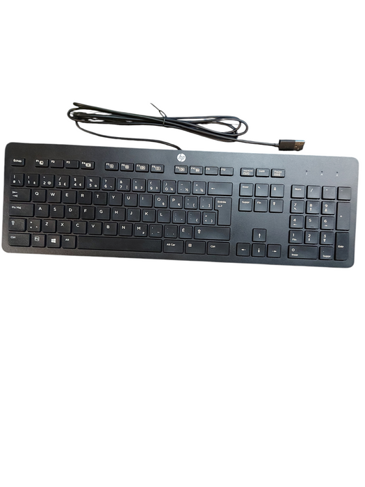 Lot 3x HP Slim USB Full Keyboard Black KBAR211 803181-031