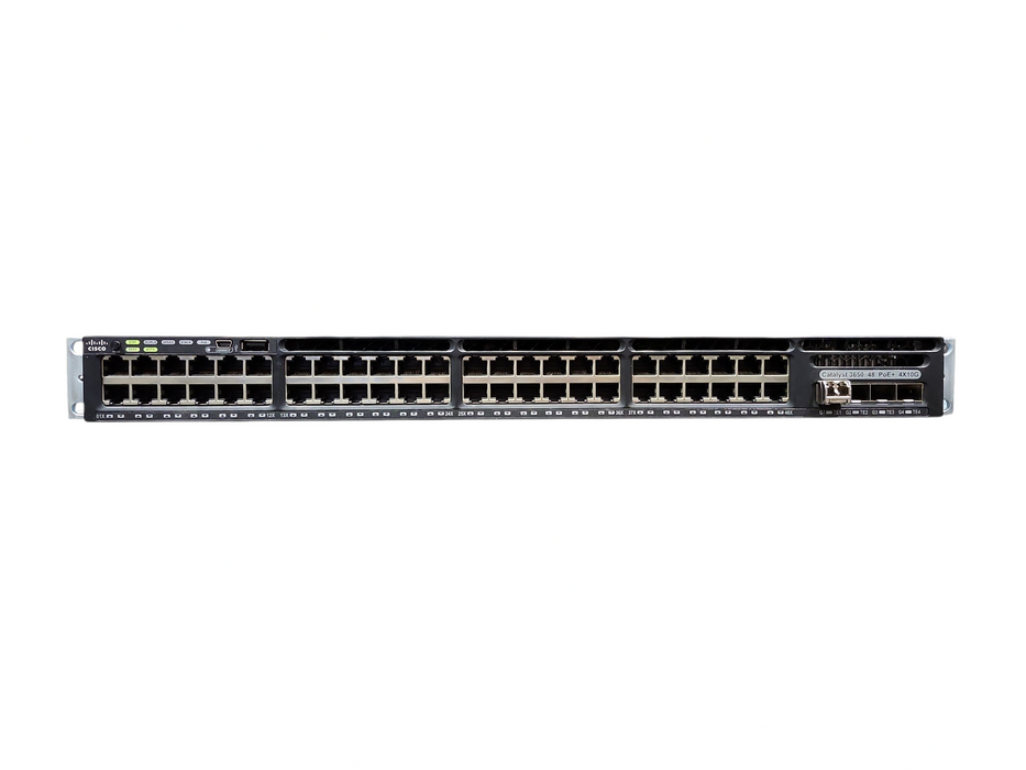 Cisco WS-C3650-48PQ-L,48-Port Gigabit PoE+ w/ 4x 10G Uplink SFP 2x1025W PSU
