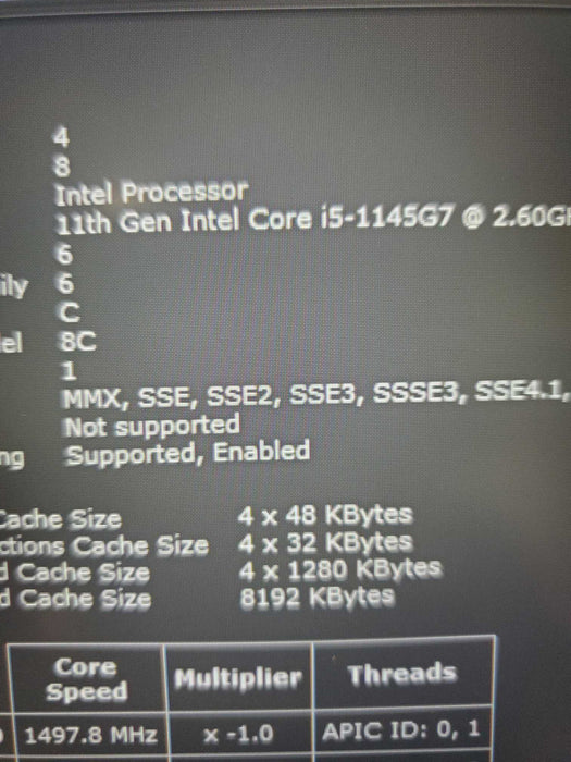 Dell Latitude 5520 Core i5-1145G7@2.60GHz 16GB RAM 256GB NVME  Lap200