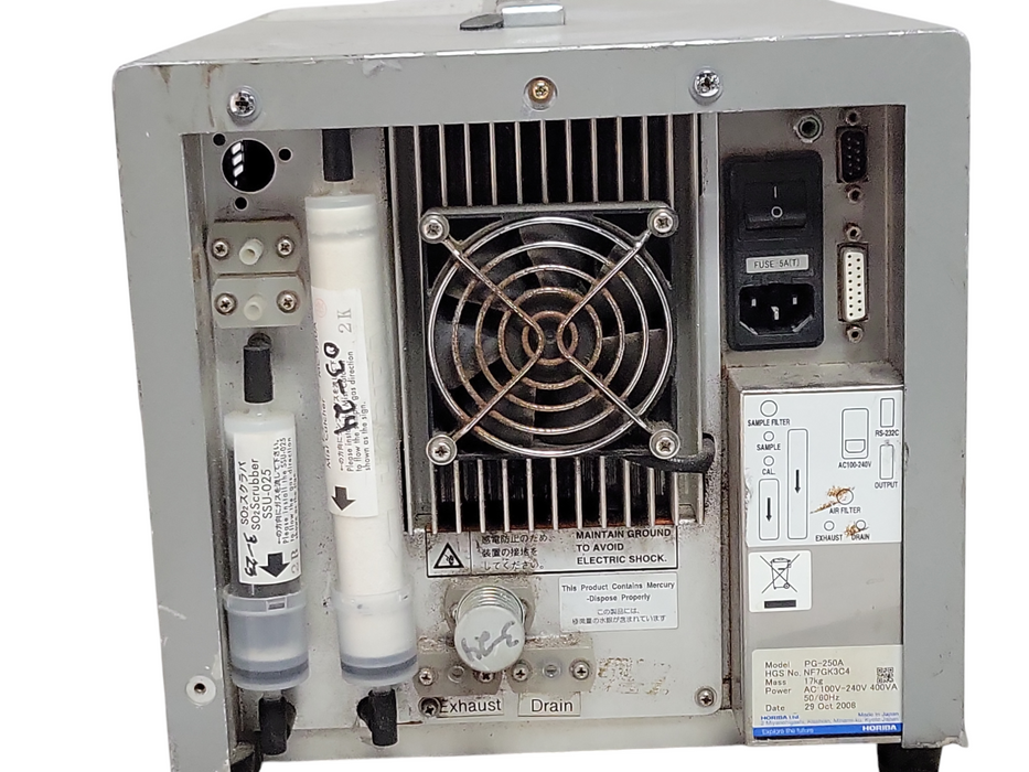 Horiba portable Gas analyzer PG-250, READ _