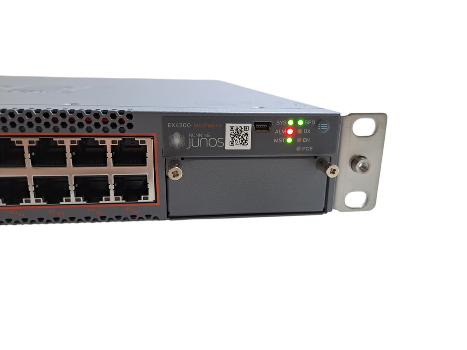 Juniper EX4300-48MP-S | 24x 1G, 24x 2.5G/5G/10G PoE++, 4x 40G QSFP+ Switch )
