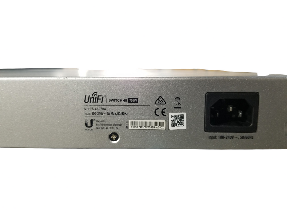 UniFi 48 Port w/Smart PoE US-48-750W Gigabit Ethernet Switch Ubiquiti *READ