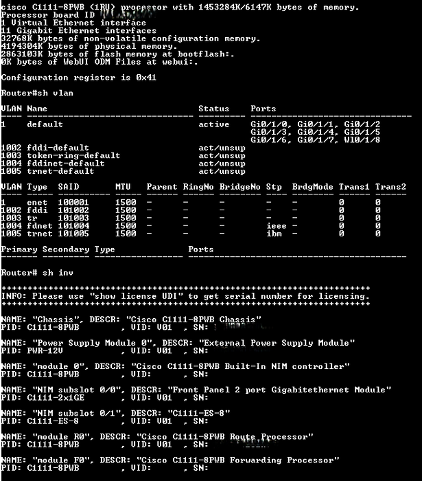 Cisco ISR 1100 Series C1111-8PW V01 Integrated Services Router