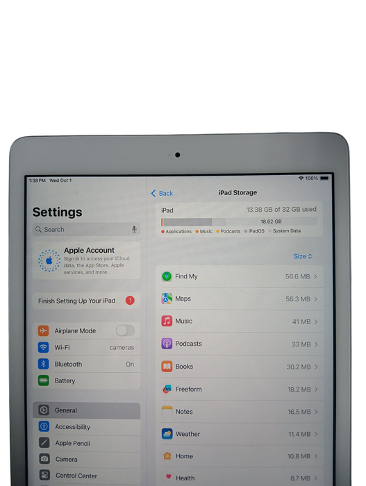 Apple iPad 7th Gen - 32GB - Silver [A2197] Q