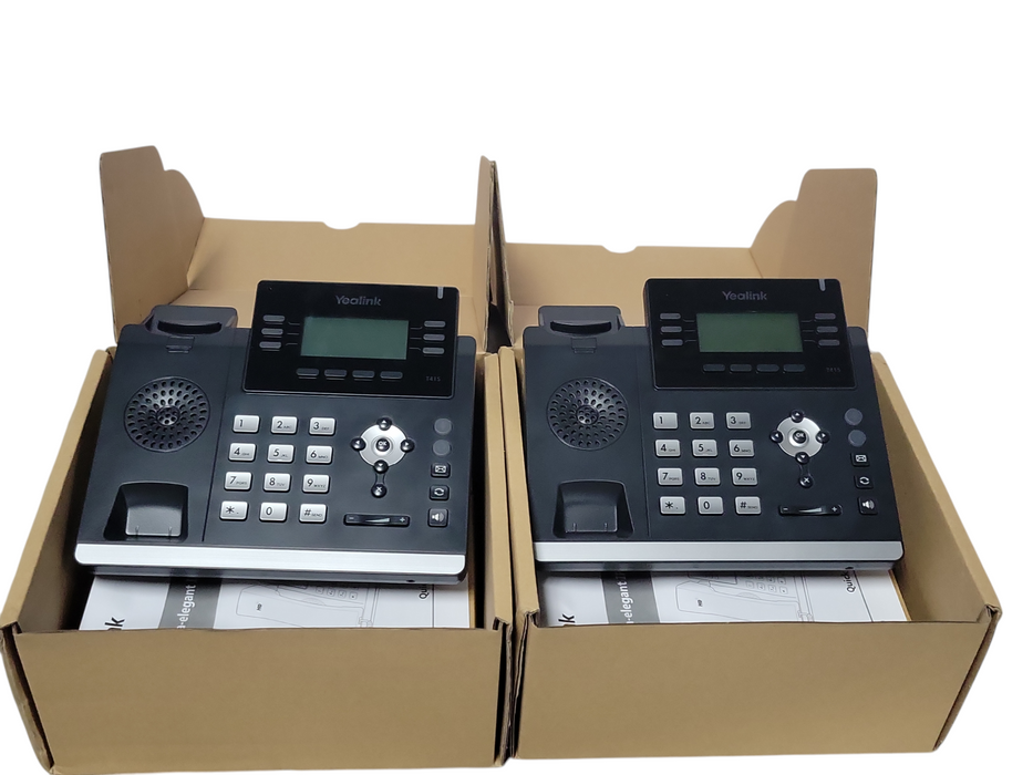 Lot of 2x Open-Box 3141018040806444 Yealink Ultra Elegant IP Phone SIP-T41S _