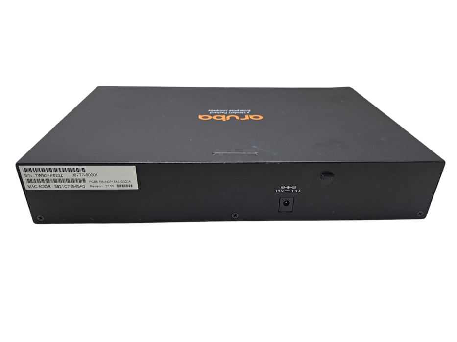 Aruba 2530-8G J9777A | 8-Port Gigabit Managed Switch | No Adapter )