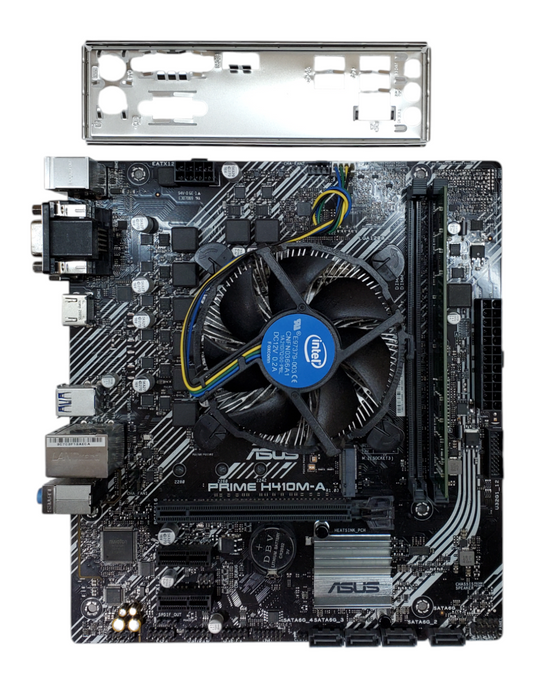 Asus MotherBoard H410M-A with Intel i5-10400 CPU 2.90GHz, 8GB RAM - NO HDD
