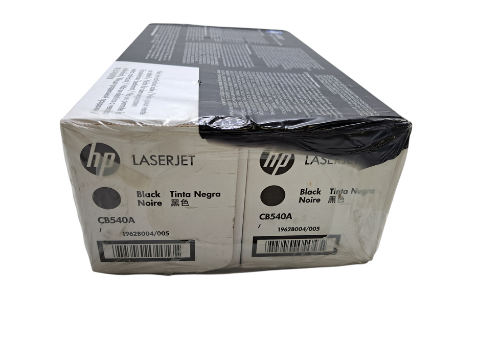 Genuine HP 125A Black Toner Cartridges Dual Pack CB540AD (Sealed) )
