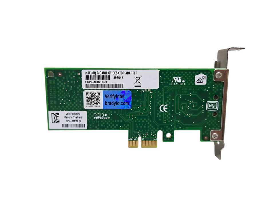 Intel Gigabit CT Desktop Adapter PCIe Gigabit Low Profile | EXPI9301CTBLK )