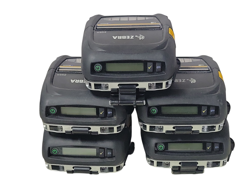 Lot of 5x - Zebra ZQ511 Mobile Thermal Label Printer ZQ51-BUW0000-00 Q%