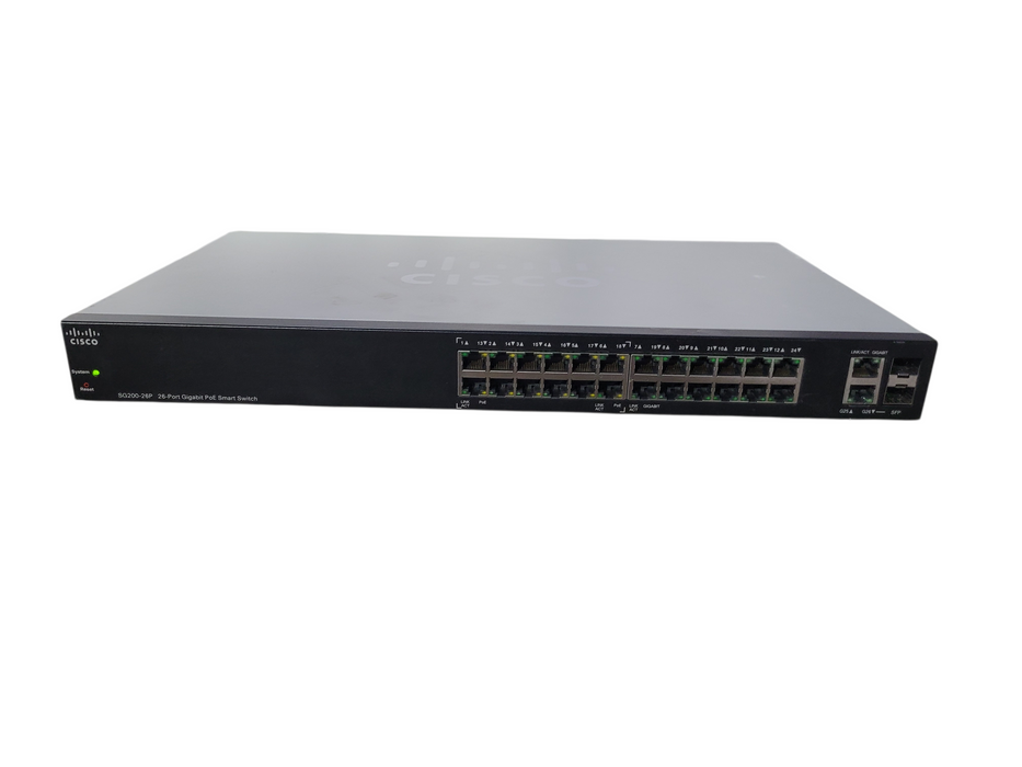 Cisco SG200-26P | 26-Port Gigabit PoE Smart Switch