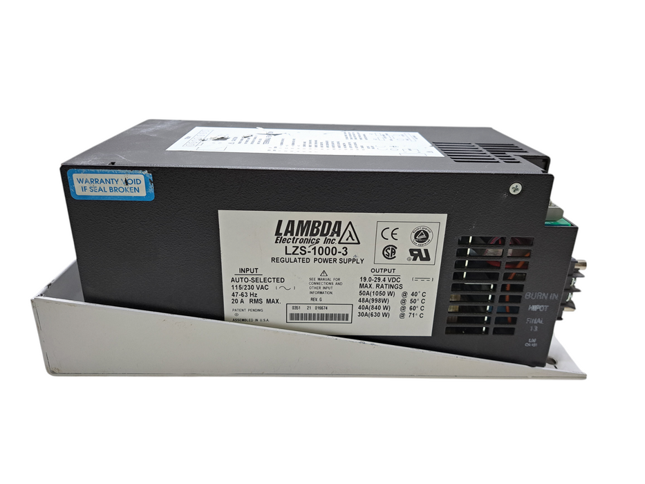 Lambda LZS-1000-3 Regulated Power Supply | 19.0-29.4 VDC MAX 50A Output )
