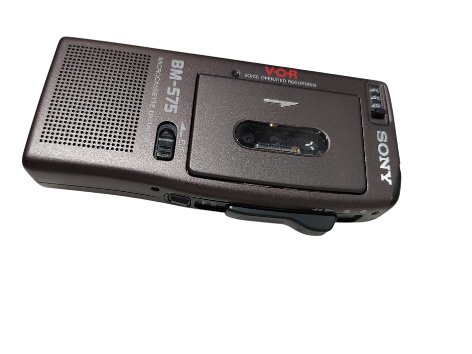 Sony V.O.R Voice Operated Recording Model: BM-575 Microcassette Dictator =