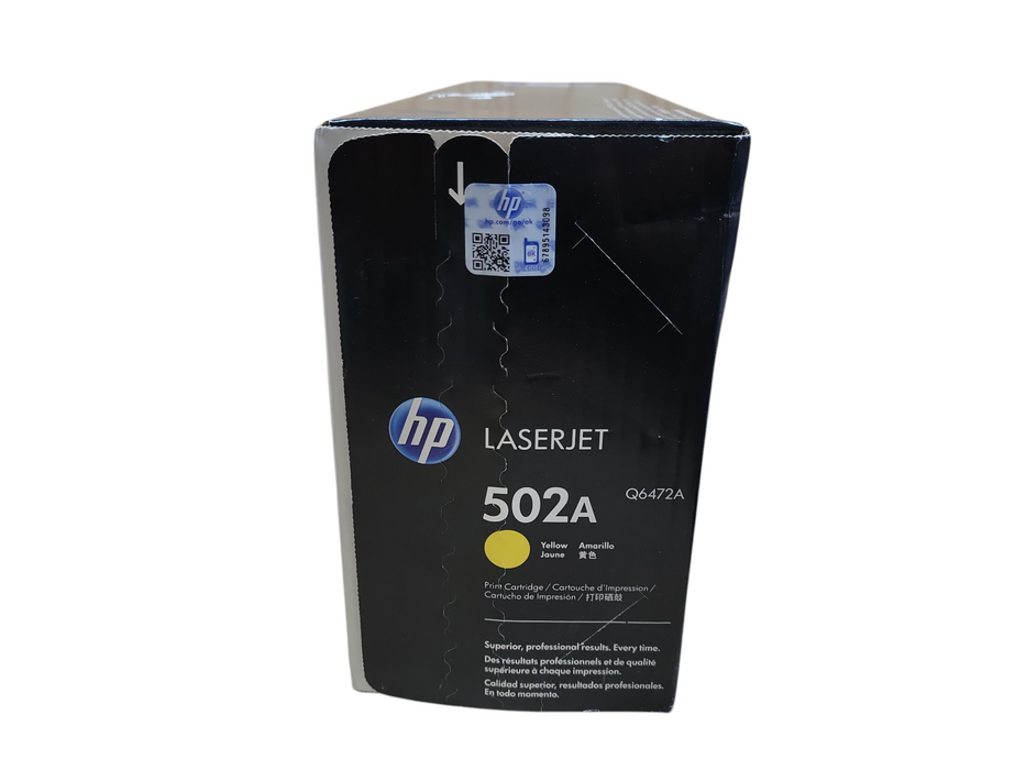 HP 502A Yellow Print Cartridge for HP LaserJet 3600 Q6472A !
