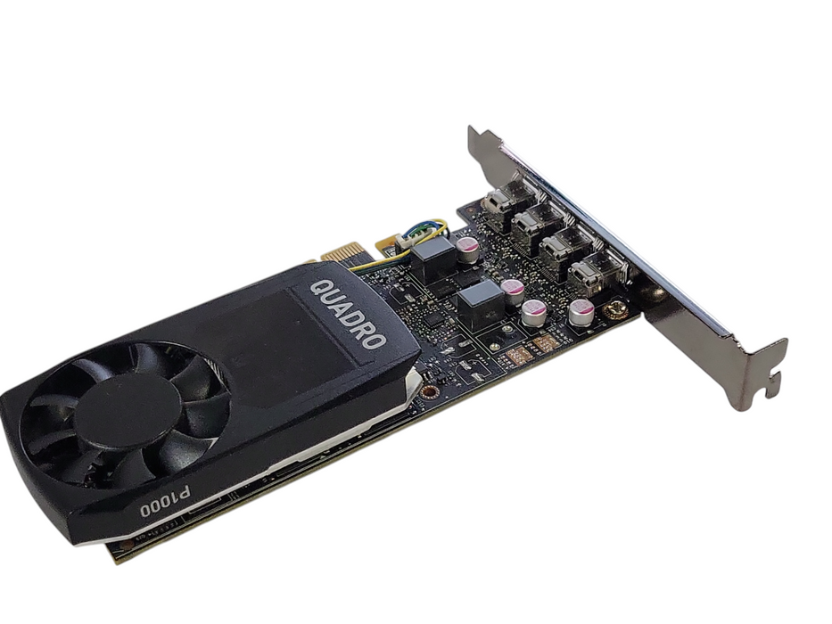 NVIDIA Quadro P1000 4GB GDDR5 4 x Mini DP Graphics Video, FH bracket _