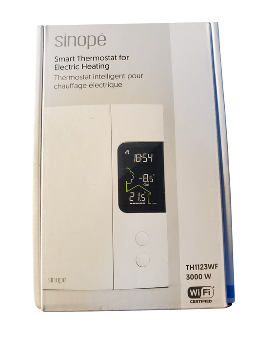 Sinopé Smart Wi-Fi Thermostat for Electric Baseboard Heating TH1123WF 3000W Q