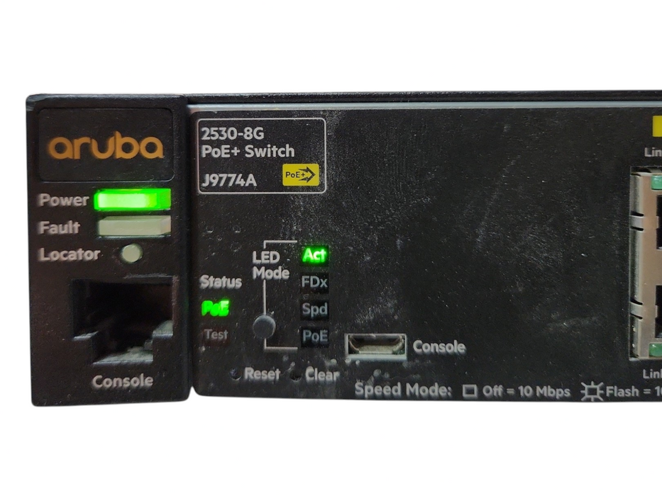 Aruba 2530-8G PoE+ J9774A | 8-Port Gigabit PoE+ Network Switch, Dual Uplink