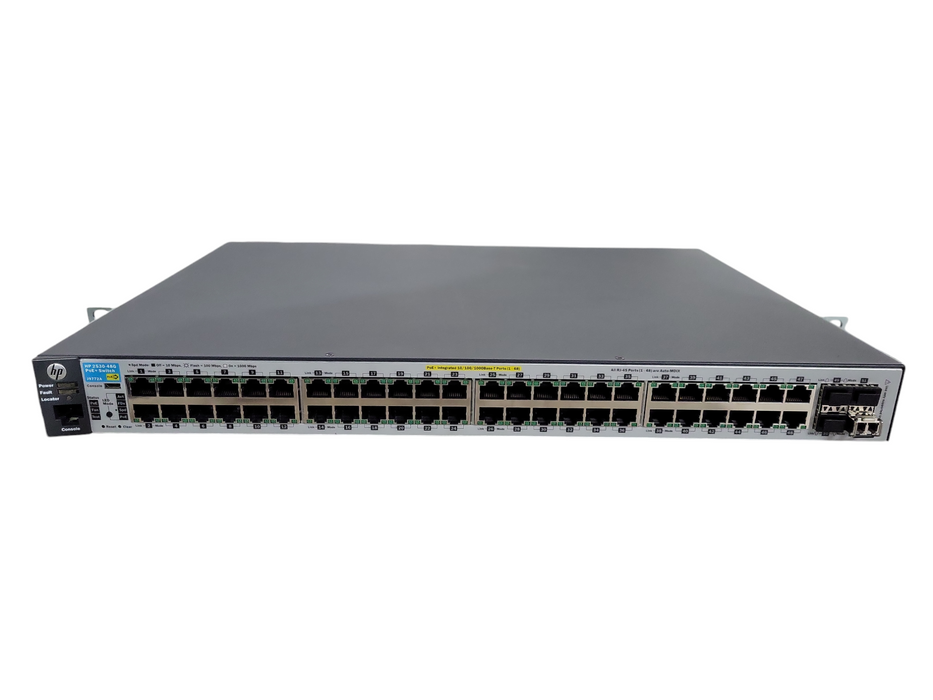 HP 2530-48G PoE+ J9772A 48 Port Gigabit PoE+ 4x SFP Network Switch !