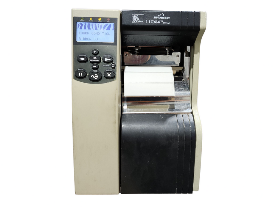 Zebra R110Xi4 600 DPI Thermal Transfer Label Printer USB Parallel Ethernet