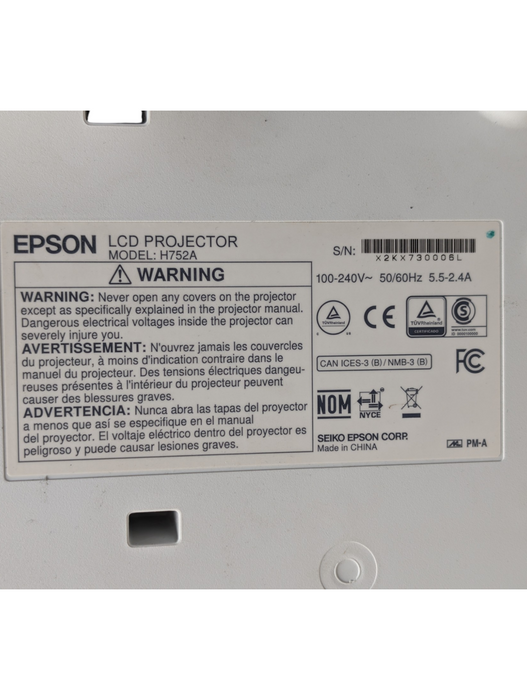 Epson Pro G7000W WXGA (1280 x 800) 3LCD Projector 6500 Lumens Q-