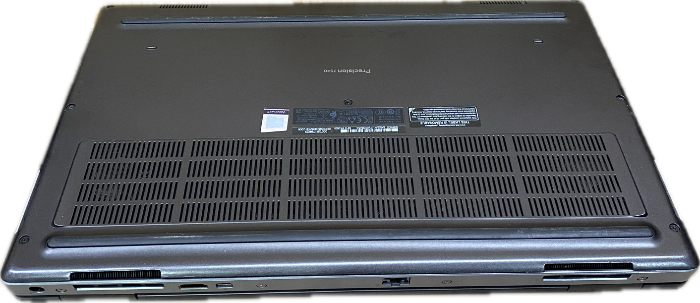 Dell Precision 7540 i7-9850H RTX 3000 6GB GPU 16GB RAM 256GB SSD Q Lap200