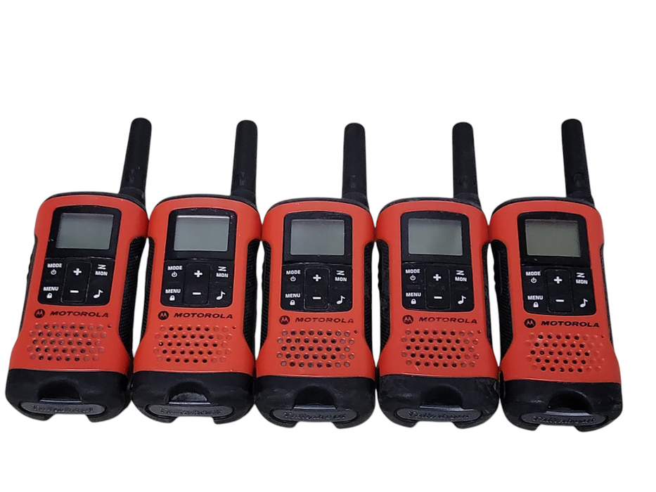 Lot of 5x Motorola T265 Two-Way Walkie Talkies, READ _