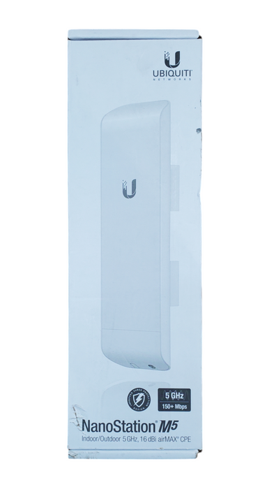 Ubiquiti NanoStation M5 Indoor/Outdoor 5GHz, 16dBI airMAX CPE | New Open Box