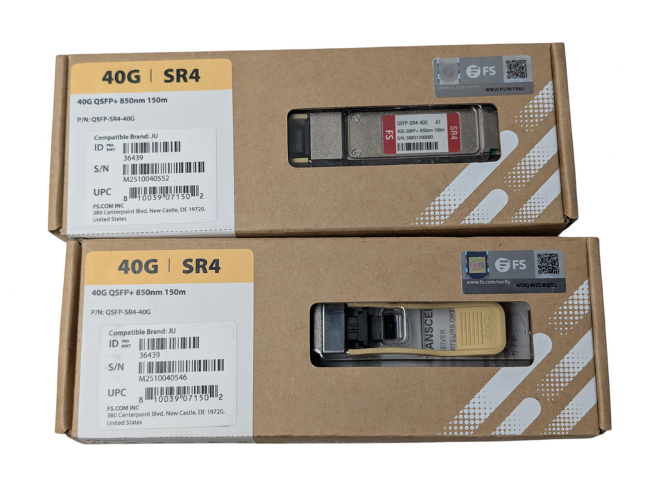 Lot of 2x NEW 40G QSFP+ 850nm 150m Transceiver  -