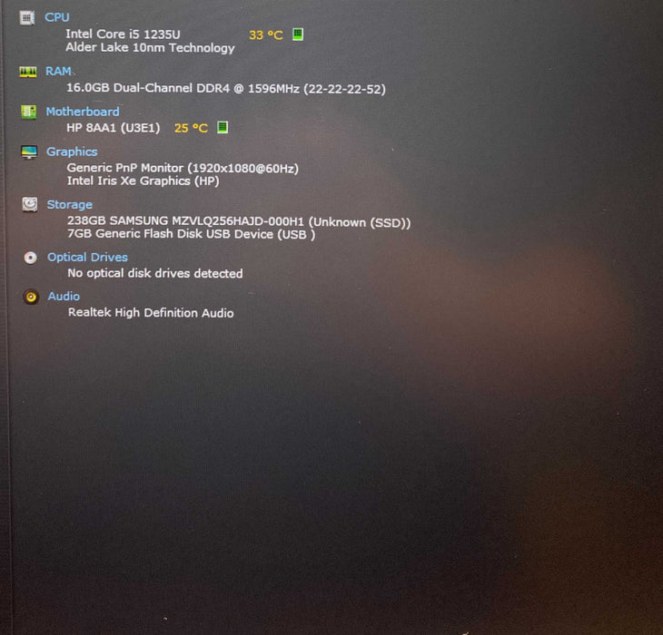 HP ProBook 450 15.6 inch G9 Core i5-1235U@1.30GHz 16GB RAM 256GB SSD  Lap200