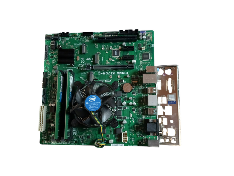 Asus Prime Q370M-C Motherboard Intel i7-8700 CPU 16GB DDR4 I/O Included Q