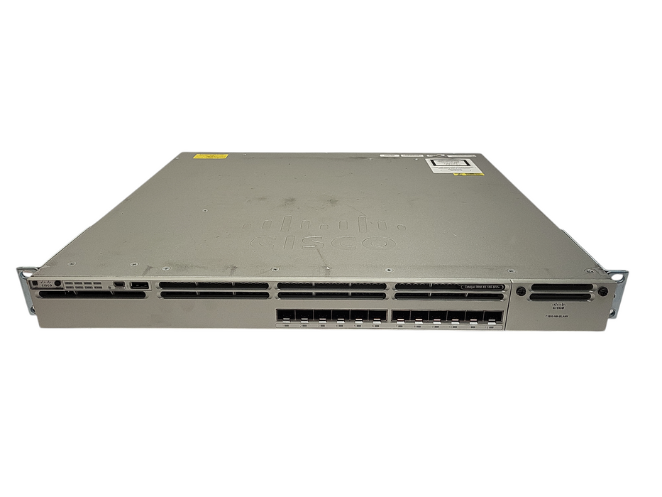 Cisco WS-C3850-12XS-S | 12-Port 10G SFP+ IP Base Switch | 2x 350W PSU $